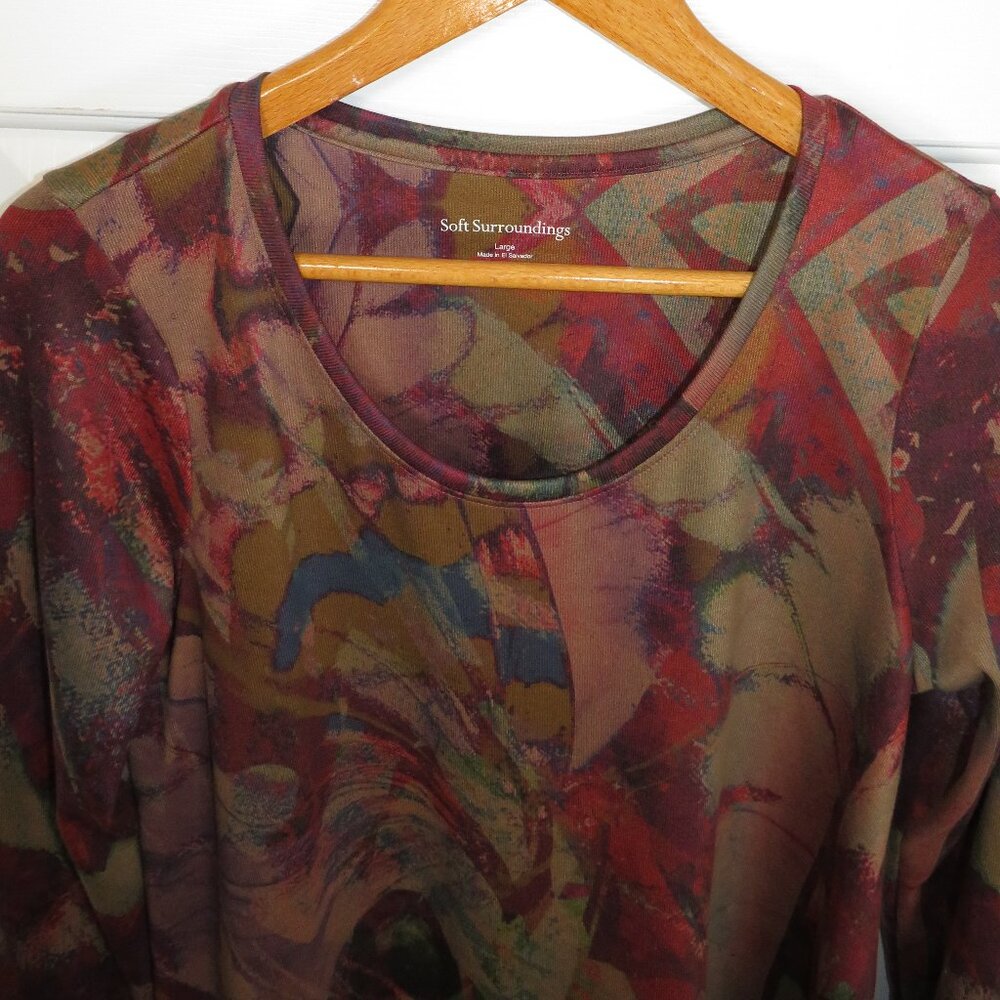 Soft Surroundings Julia Asymmetric Tunic Top Arts… - image 5